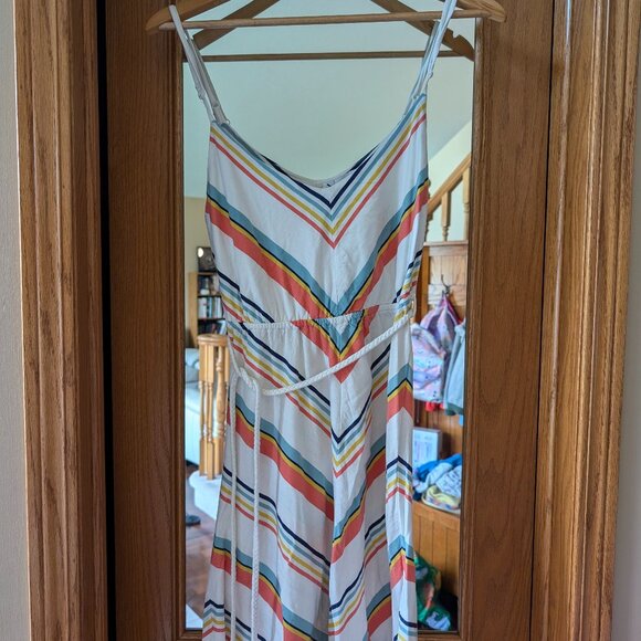 Renuar Nautical Striped Cotton Summer Dress - Picture 2 of 4